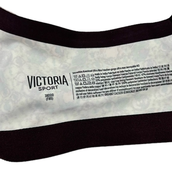 Victoria’s Secret Incredible Knockout Ultra Max Front-Close Sports Bra 38DDD - Picture 8 of 9